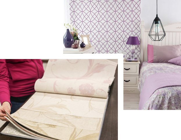 Pose de revêtement mural, papier peint